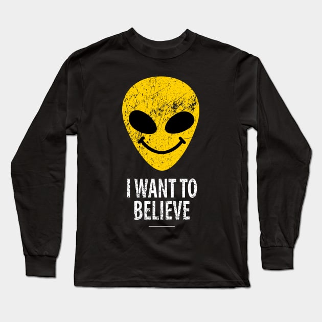 I want to believe alien smiley Long Sleeve T-Shirt by VinagreShop